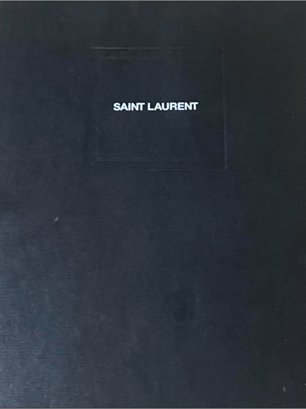 Saint Laurent sandals and black box with dust bags